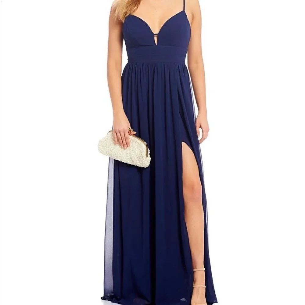 City Vibe Floor Length Formal Prom Dress